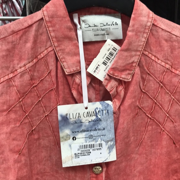 NWT,Elisa Cavaletti,blouse,Tormalina,faded finish - Picture 10 of 17